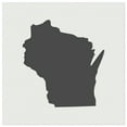 thumbnail image 1 of Wisconsin State Silhouette DIY Cookie Wall Craft Stencil - 7.0 Inch, 1 of 5