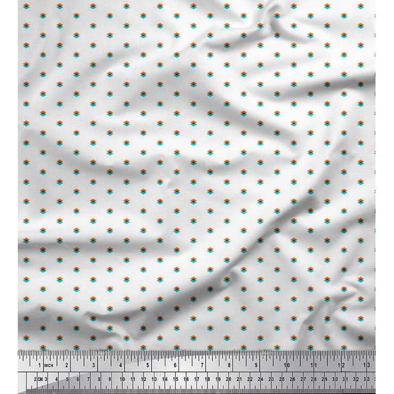 Soimoi Velvet Fabric Diamond Shirting Decor Fabric Printed Yard 58 Inch Wide