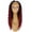 Black to Burgundy Ombre, variant on LUXLUXE 22 Inch Long 4X4 Hand Tied Lace Braid Braided Wig, Black to Burgundy Ombre, 1 Count