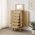 thumbnail image 4 of Powell Beelner Cane Jewelry Armoire, Natural, 4 of 16
