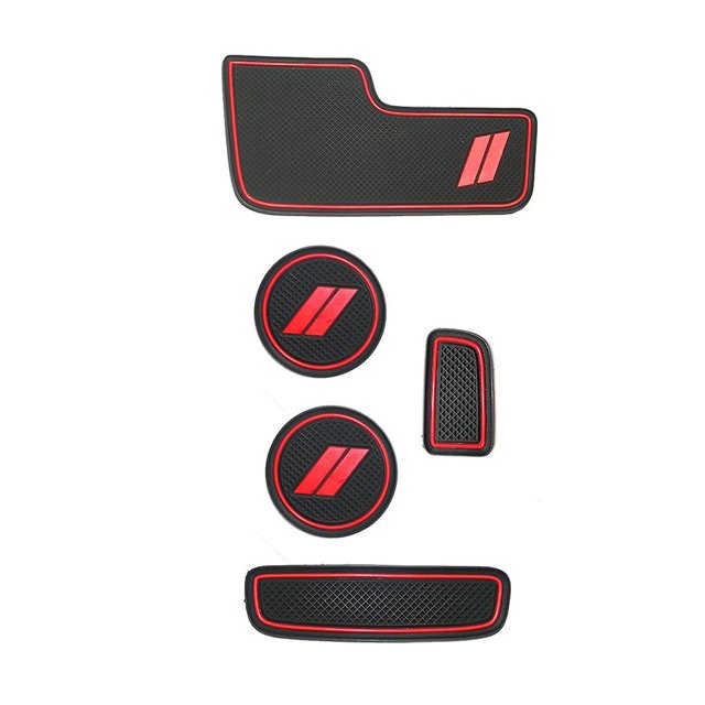 Para Dodge Durango 14-20 insertos de portavasos antipolvo, revestimientos de bolsillo Afortunado Sencillez