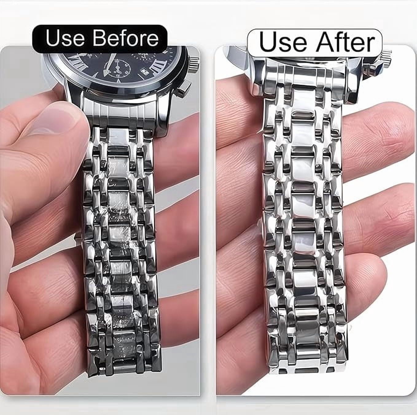 Seyotauo Metal Polishing Cream Watch Scratch Repair Paste for Jewelry Stainless Steel Gold Silver Surfaces Removes Scratches Oxidation Restores Shine for Watch Bands Rings Bracelets Home