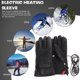 thumbnail image 2 of OUNONA 1Par Guantes Calefactables Para Motocicleta Ajustable Manos Calientes Negro, 2 of 4