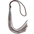 thumbnail image 4 of Endea Graduation Maroon/Silver/White Mixed Color Graduation Tassel with Silver Stacked Date Drop, 4 of 6