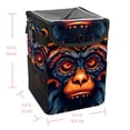 thumbnail image 5 of Monkey Foldable Car Trash Bin with Lid, Leak-Proof Mini Trash Can for Car with Hanging Storage Bag, 5 of 6