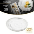 thumbnail image 2 of Thyme & Table Grey Marble Stoneware Round Dinner Plate, 2 of 6