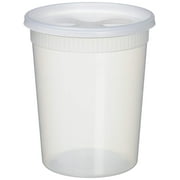 Bio Tek Round Clear Plastic Soup Container Lid - Fits 26 and 32 oz - 200 Count Box