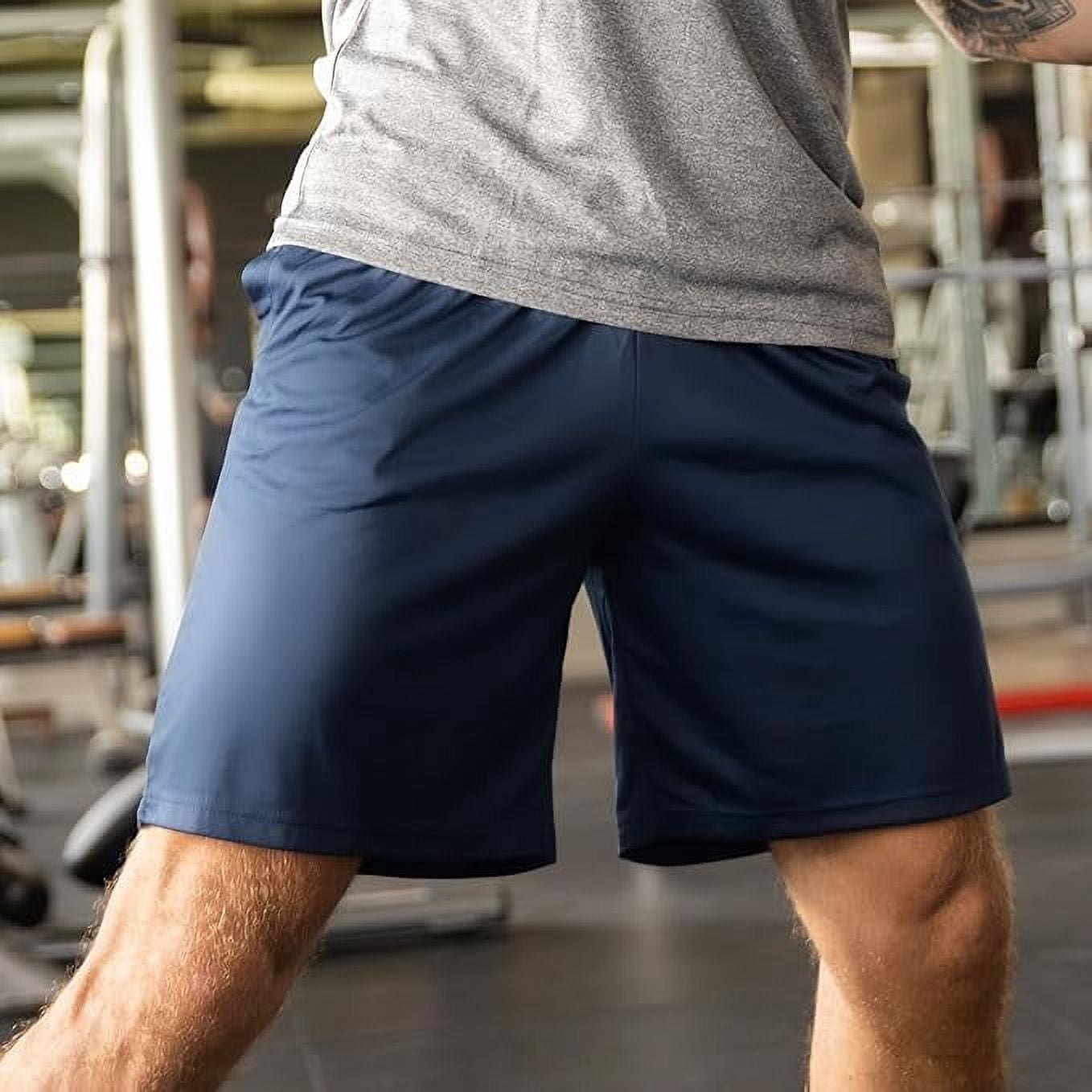 3 Pack Men's Sport Shorts Gym Athletic Shorts with Two Pockets Quick Dry for Jogger,Trainning,Workout