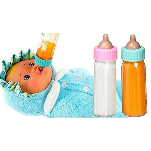 4pcs Jouet magique de bouteille de lait de poupée de bébé, bouteille de  poupée créative disparaissant des bouteilles de poupée