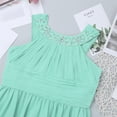 thumbnail image 6 of Kaerm Kids Girls Sleeveless Chiffon Halter Dress Wedding Bridesmaid Party Birthday Flower Girl Dress Mint Green 12, 6 of 7