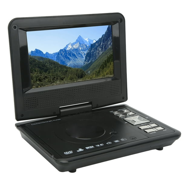 Lecteur DVD portable pour la maison et la voiture, TV HD, VCD, CD