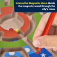 thumbnail image 2 of Magnetic Puzzle for Toddlers - Fun STEM Toys for Kids - Develops Fine Motor Skills - Educational Wooden Magnetic Labyrinth, 2 of 5