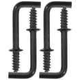 thumbnail image 1 of 100 ganchos metálicos atornillables en forma de L, de fijación segura, autorroscantes, para colgar joyas, mini ganchos cuadrados, antiguos, para pared., 1 of 7