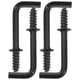 thumbnail image 1 of 100 ganchos metálicos atornillables en forma de L, de fijación segura, autorroscantes, para colgar joyas, mini ganchos cuadrados, antiguos, para pared., 1 of 7