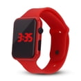 thumbnail image 1 of Men Women LED Digital Watch Year Month Date 24 Hour Display Square Kid Sports Wristwatch, 1 of 8