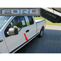 Stainless Steel Graphic Emblem 8Pc Fits 2015-2017 Ford F-150 SGR55308 QAA