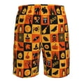 thumbnail image 6 of Kdxio Halloween Pattern Mens Casual Shorts - Drawstring Summer Beach Sports Shorts for Men, 6 of 9