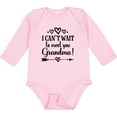 thumbnail image 3 of Inktastic I Can't Wait to Meet You Grandma Baby Announcement Boys or Girls Long Sleeve Baby Bodysuit, 3 of 5