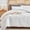 White, variant on Waffle Weave Duvet Cover King Size, Textured Duvet Cover Set, Soft and Breathable Comforter Cover, 3 Pieces Microfiber Bedding Set for All Season