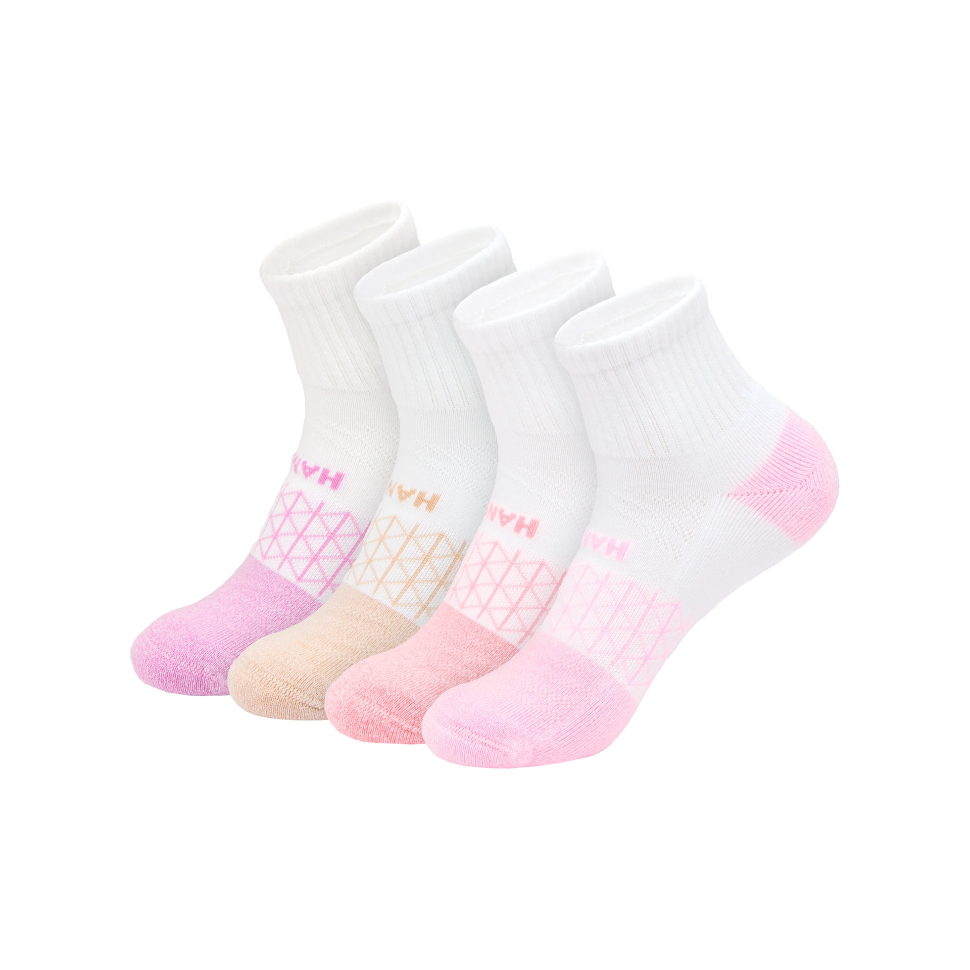 Hanes Women's Absolute Comfort Ankle Socks, 4 Pack, Size 5-9