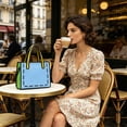thumbnail image 5 of Cute Doodle Print Tote Bag Large Capacity Shoulder Handbag for Daily Shopping Work Campus Travel Beach Gym Everyday Carry Gift for Her Daughter Son Female Friends, 5 of 6