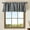 Black, variant on 2 Pack Buffalo Check Plaid Window Valances White and Black Farmhouse Design Window Treatment Decor Curtains Rod Pocket Valances for Kitchen/Living Room 16" x 56"