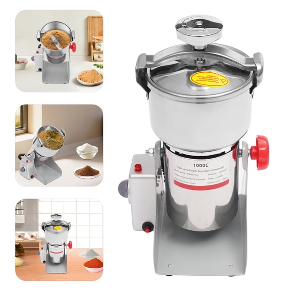 MIYIOKON 110V 3600W Electric Grain Grinder, 2.2lbs Dry Grain Mill Grinder, Countertop, 30000RPM