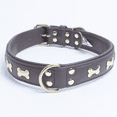 thumbnail image 2 of Os ROTTERDAM en Cuir pour Collier de Chien à une Rangée d'Os, 2 of 3
