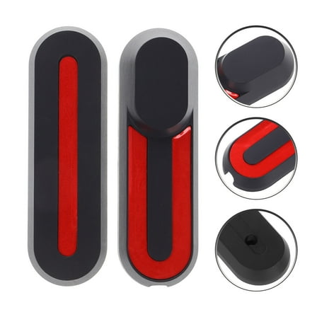 SEWCHICS 2Pcs Electric Scooter Supplies Plastic Black Protective Cover for Front Wheels