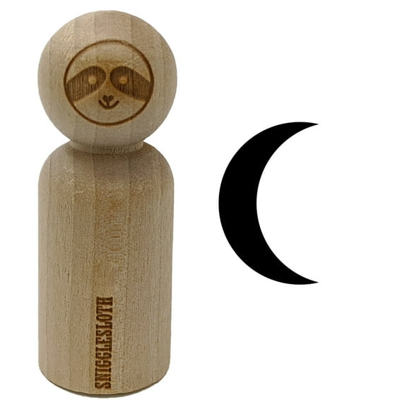 Moon Partial Mini Rubber Stamp
