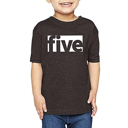 

7 ate 9 Apparel Unisex Kids Five Birthday Shirt for Boys 5 Birthday Shirth Bday Fifth Shirt Grey Shirt