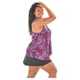 thumbnail image 6 of Swim 365 Women's Plus Size Longer-Length Mesh Tankini Top, 6 of 6