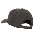 thumbnail image 3 of Minnesota with Map Outline Embroidered Washed Cotton Twill Cap - Black OSFM, 3 of 5