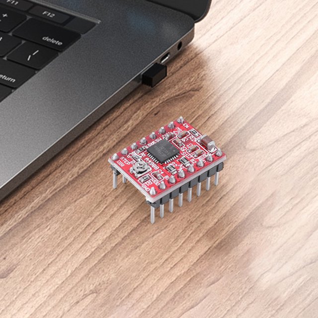 Módulo de controlador A4988 con módulo de controlador de controlador de motor de disipador de calor para impresora 3D