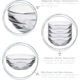 thumbnail image 4 of Duralex Made In France Lys Stackable Glass Bowl (Set of 4), 1 oz, 2.3 Inches, Clear, 4 of 7