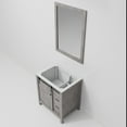 thumbnail image 5 of Lexora Home Marsyas 30" Single Vanity with Mirror in Ash Gray, 5 of 9