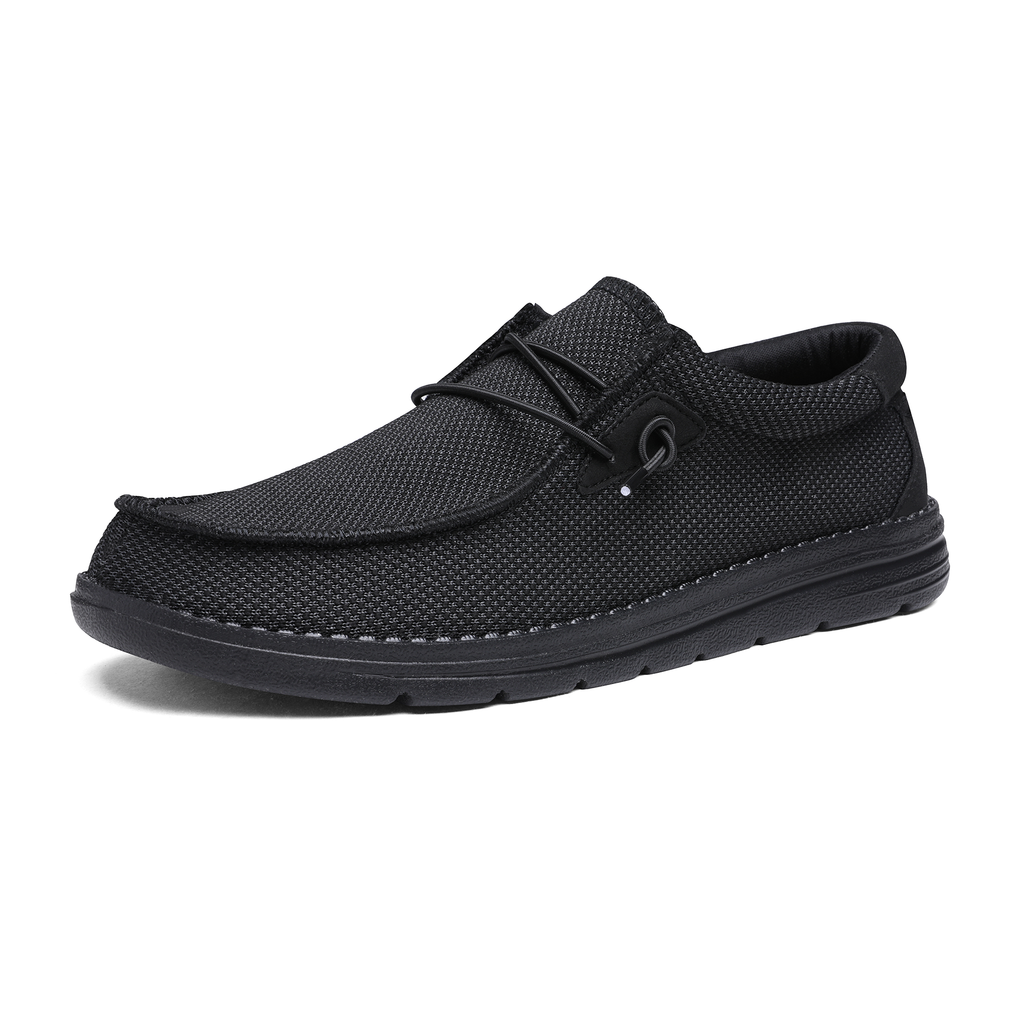Bruno Marc Men's Comfort Tennis Shoes Casual Slip-on Loafers Lightweight Stretch Shoes Outdoor Indoor Sneakers BLS211 BLACK Size 11 - image 1 of 5