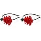 thumbnail image 1 of 2 piezas de diadema navideña con forma de árbol de Navidad de color rojo, 1 of 4
