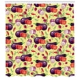 thumbnail image 3 of Ambesonne Eggplant Shower Curtain, Organic Tasty Eating, 69"Wx84"L, Multicolor, 3 of 3