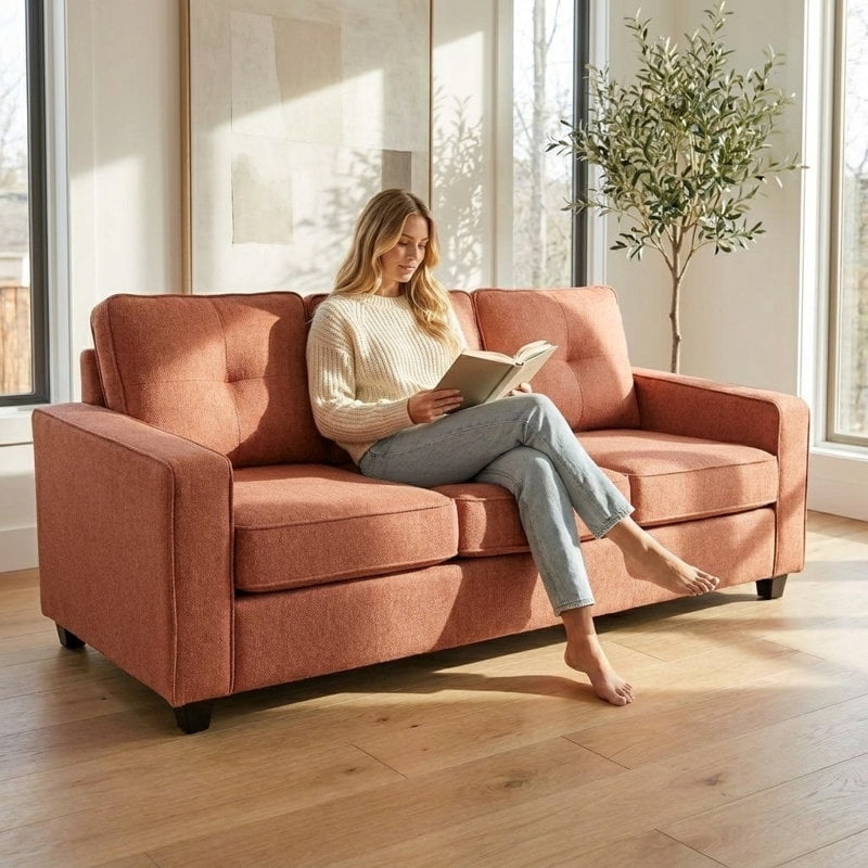 US Pride Chenille upholstery 77.2 inch wide Sofa