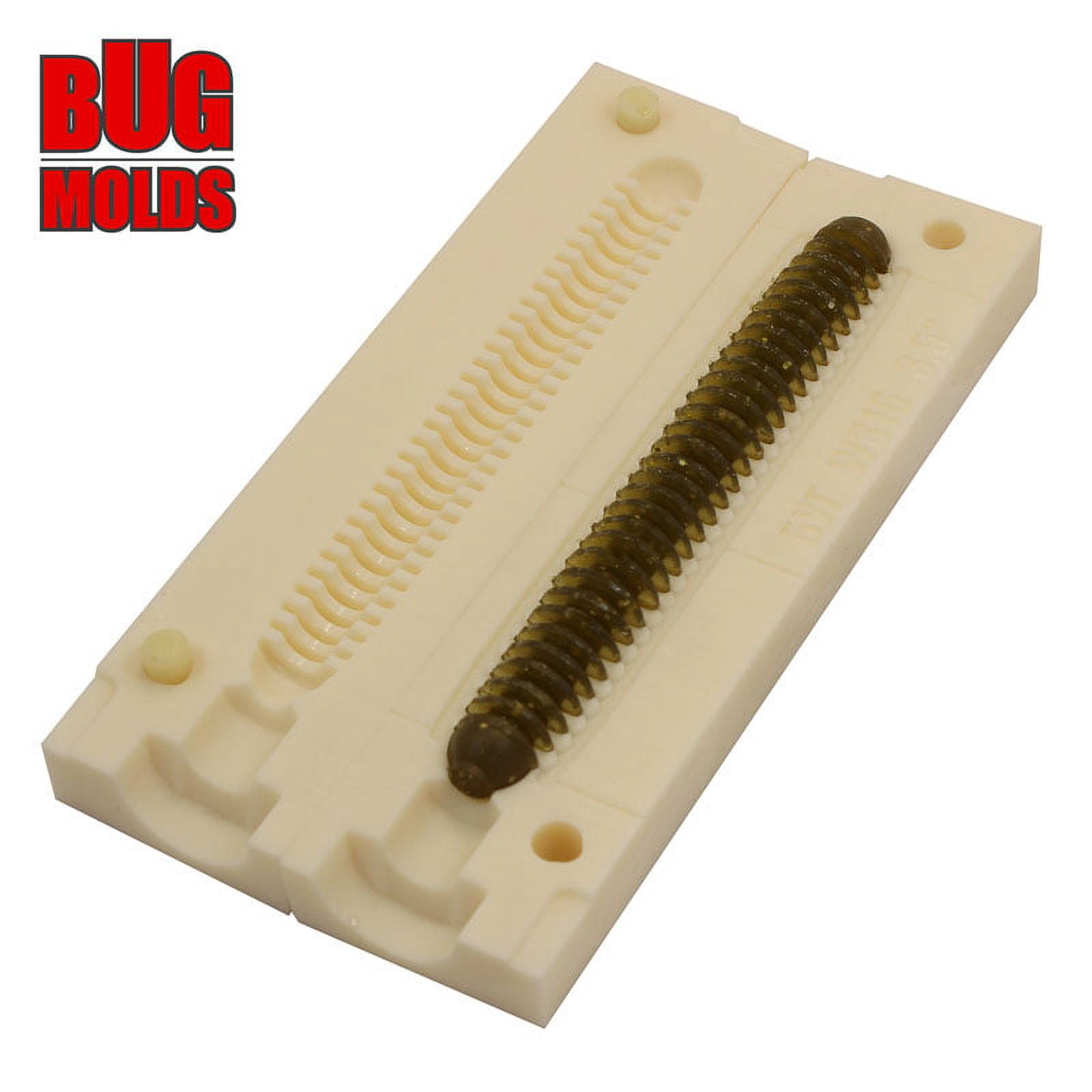 Fishing soft bait mold RingFry 5 inch model ID W317 - Artificial Stone Fishing Injection Molds | Durable Soft Fishing Lures | Unique Lure Mold Kit Perfect for Fishing