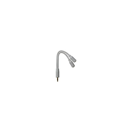 Audiovox JAH742V Stereo Y Extension Cable White 3.5mm - Quantity 18