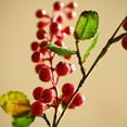 thumbnail image 5 of Artificial Fruit Berry Stems in Various Colors 31" Tall Silk Plant, 5 of 6