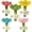 5PC, variant on Flower-Shaped Resin Bee Waterer Insect Drinker for Garden Decor