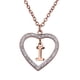thumbnail image 1 of Collar de Mujer Corazón con Inciales LuckyLy, Modelo Adina rosa UNITALLA, 1 of 7