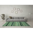 thumbnail image 3 of Ahgly Company Indoor Rectangle Abstract Light Blue Modern Area Rugs, 5' x 7', 3 of 4