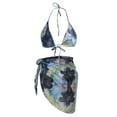 thumbnail image 5 of DPTALR Bikini Fendu pour Femmes Imprimé Coloré Trois Pièces Maillot de Bain Rembourré, 5 of 5