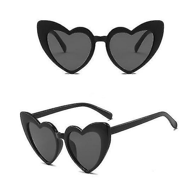 uds gafas de sol en forma de corazón para mujer gafas de sol estilo ojo de gato Vintage Mod gafas de sol de boda