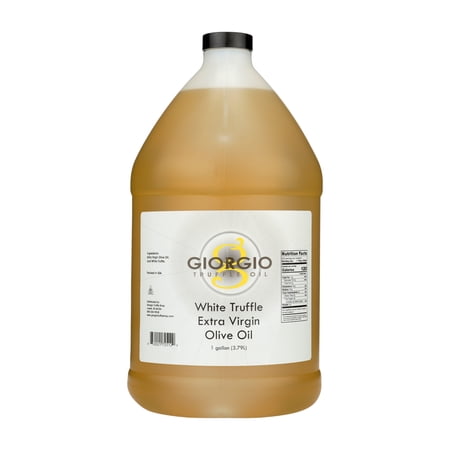 Giorgio White Truffle Oil | White Truffle Infused Olive Oil | 1 Gallon / 3.8 Liter