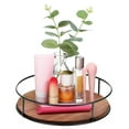 thumbnail image 1 of Shisuyan Rotating Tray Round Serving Tray Wood Round Tray Vanity Tray Turntable Organizer Centerpiece Tray, 1 of 8